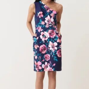 Eliza J One Shoulder Sheath Dress Size 8 Fitted Fit & Flare Sheath Dress Evening